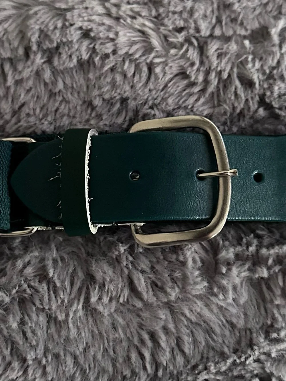 Champion Dark Green Baseball/Softball Belt with Brass-Tone Buckle